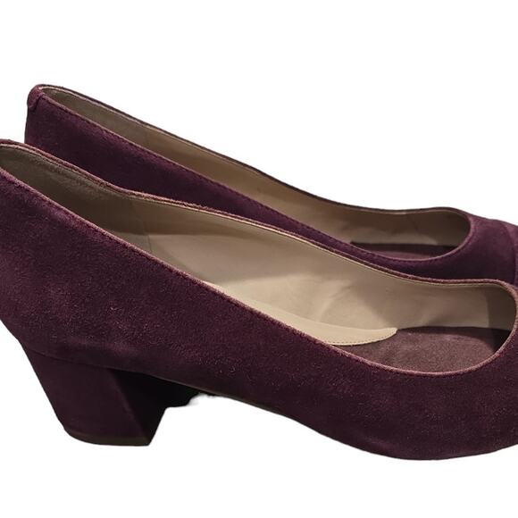 Cole Haan Plum Color Suede Shoes - Picture 4 of 7